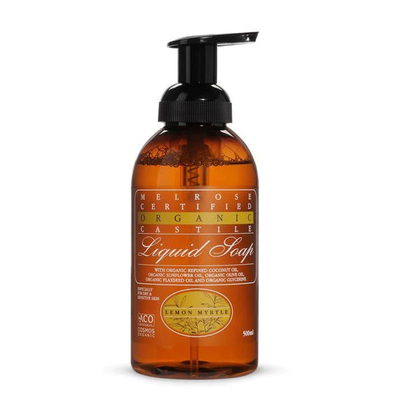 Hand Wash - (Lemon Myrtle) Organic Castile Soap - 500ml pump by Melrose Health