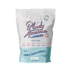 Downunder Wash Co. (Bloody Awesome Laundry) Stain & Odour Remover Powder 400g - Fragrance Free