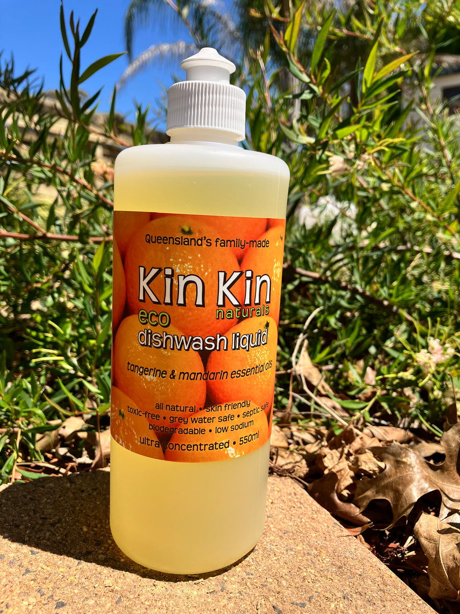 Dish Liquid - Tangerine 550ml (Kin Kin Naturals) – Healthier Home ...