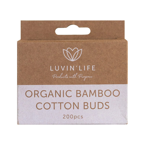Bamboo Cotton Buds (box of 200 buds)