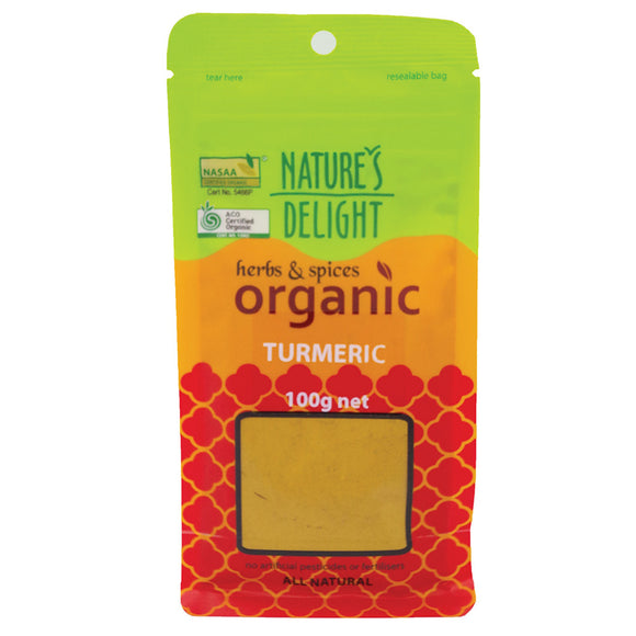 Natures Delights Organic Turmeric POwder 100g