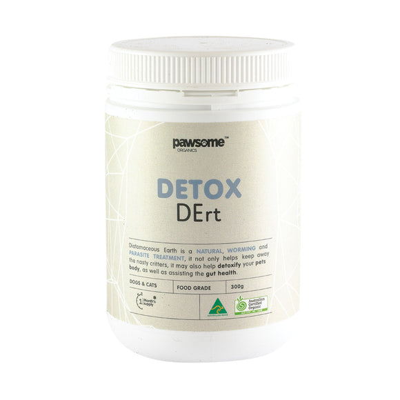 Diatomaceous Earth - Pawsome Organics Pet Detox DErt 300g