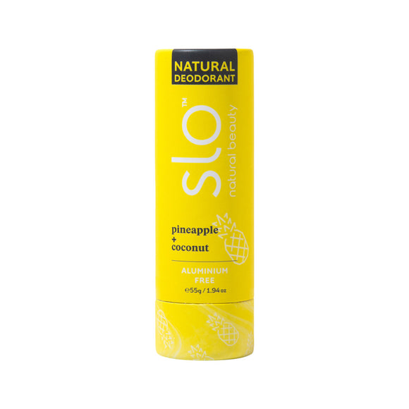 Slo Natural Beauty Natural Deodorant Stick - Pineapple & Coconut 55g