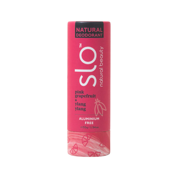 Slo Natural Beauty Natural Deodorant Stick - Pink Grapefruit + Ylang Ylang 55g