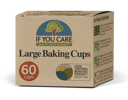 Large Baking Cups - 60 cups - If You Care