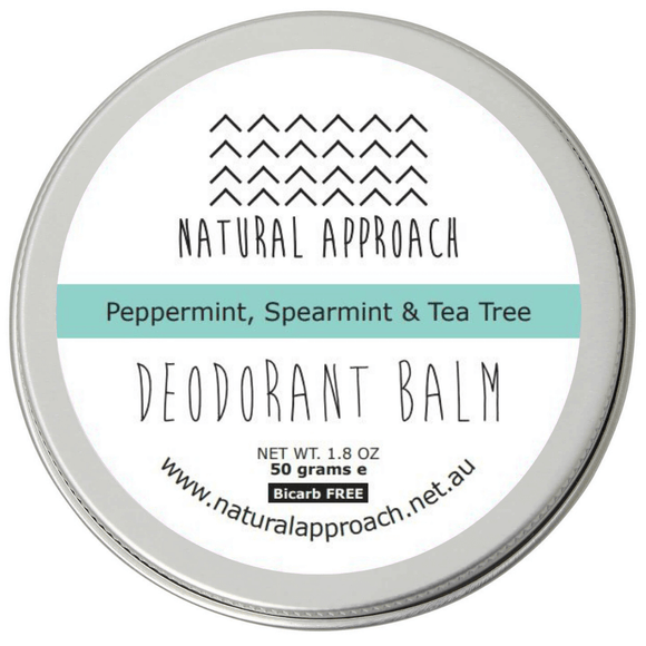 Deodorant Balm - Bicarb FREE Peppermint, Spearmint & Tea Tree  50g (Natural Approach)