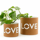 LOVE Pot (Small or Medium) - Paper Pottery by Eco Max (Sold individually)