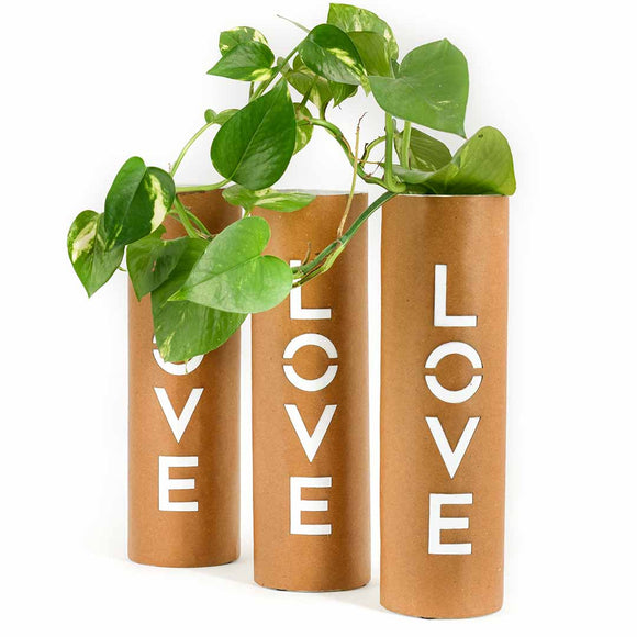 Love vase - Paper Pottery by Eco Max (Sold individually)