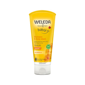 Baby Shampoo and Wash Calendula 200ml - Weleda