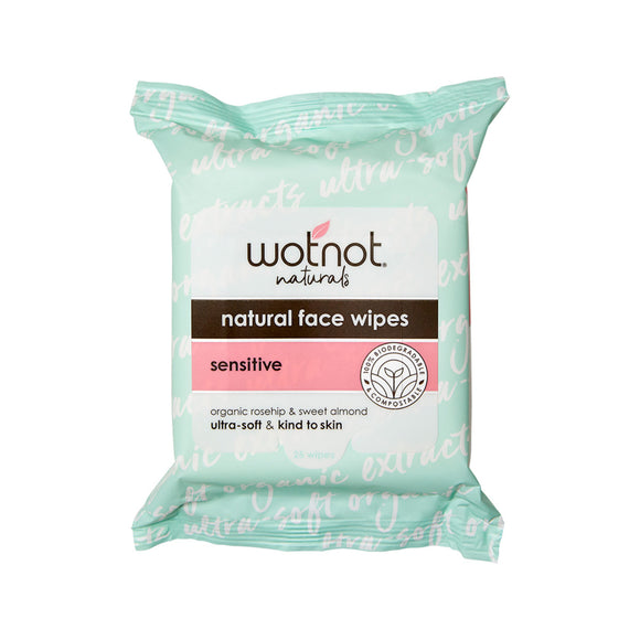 Natural Face Wipes (Sensitive) - Wotnot