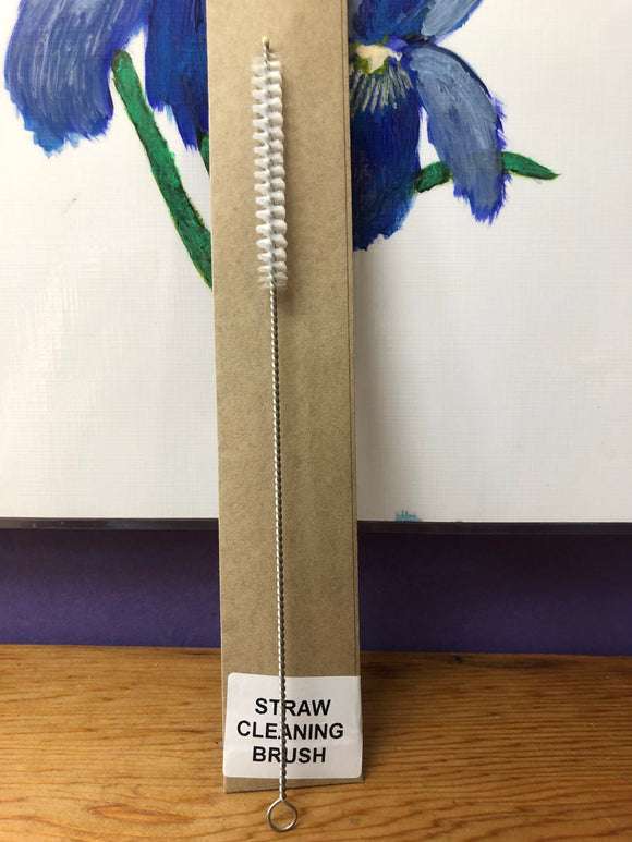 Straw cleaning brush