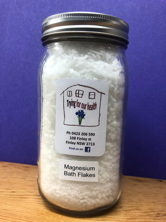 Magnesium Bath Flakes 750g (Mag in a Jar)