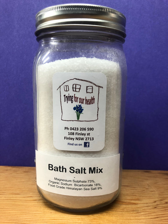 Bath Salt Mix 750g (Mag in a Jar)