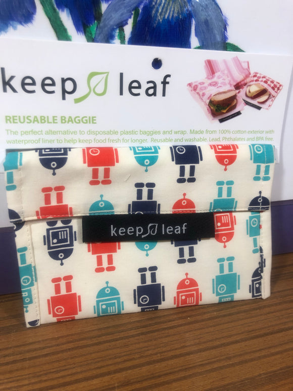 Keep Leaf Reusable Baggie -Small  (Click to view different styles)