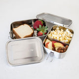 Lunch box - (Large size) single layer with removable divider (Activated Eco )